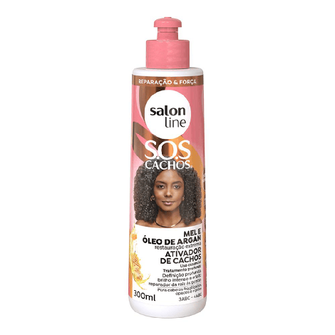 Ativador de Cachos Salon Line S.O.S Mel Óleo de Argan Nutrição Definição