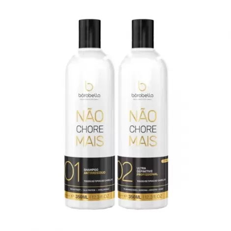Borabella Kit Progressiva Não Chore Mais 350ml hidratante disciplinante