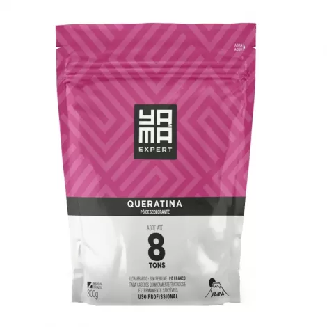 Pó Descolorante Yamá Queratina 300g reconstrução proteção
