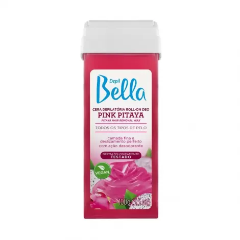 Cera Depilatória Depil Bella Pink Pitaya 100g hidratante antioxidante
