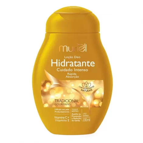 Muriel Loção Hidratante Corporal Tradicional Gourmand 200ml hidratante desodorante