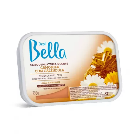 Depil Bella Cera Quente Camomila 250g calmante suavizante