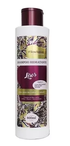 Shampoo Alpha Line Sou Assim Lisos 800ml hidratante fortalecedor