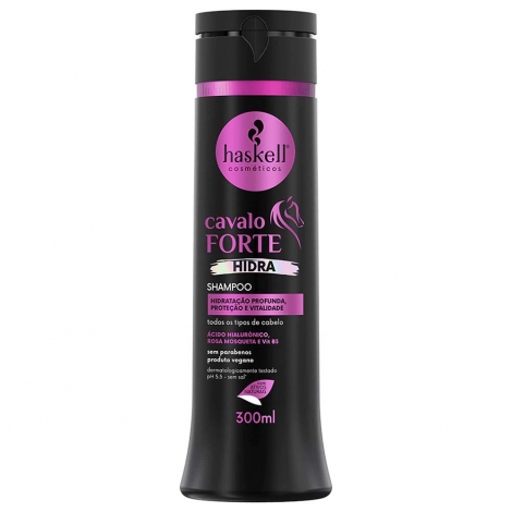 Shampoo Haskell Cavalo Forte Hidra 300ml fortalecedor hidratante