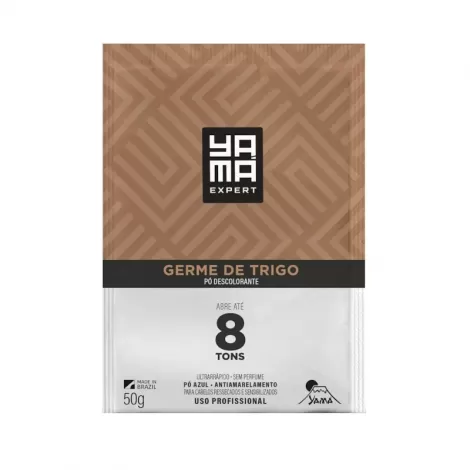 Pó Descolorante Yamá Germe de Trigo 50g hidratação antiamarelamento