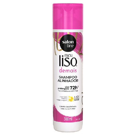 Shampoo Salon Line Meu Liso Desmaia 300ml hidratação antifrizz