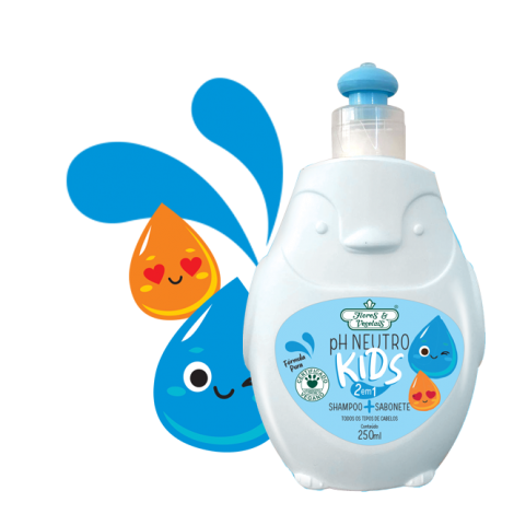 Flores & Vegetais Shampoo Bebê Limpeza Suave 250ml sem lágrimas vegetal