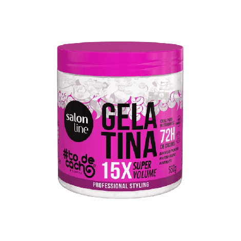 Gelatina Capilar Salon Line #Tô de Cacho Vai Ter Volume Sim 550g  Definição Volume