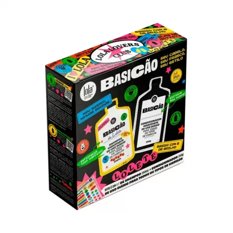 Kit Lola Basicão Shampoo Condicionador 250ml limpeza hidratação