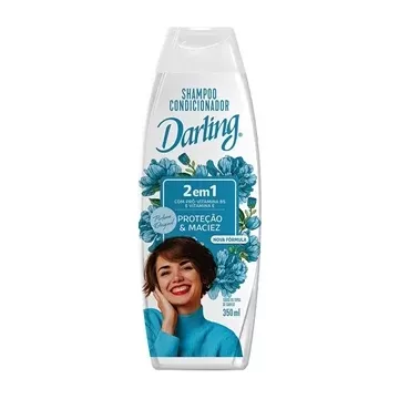Shampoo Darling 2 em 1 350ml hidratante condicionante