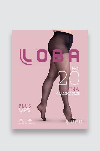 Meia-calça Lupo Fio 15 Clássica Plus café tamanho XG conforto elegância