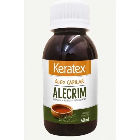Óleo Capilar Keratex Alecrim 60ml crescimento fortalecimento