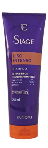 Eudora Siàge Shampoo Liso Intenso 250ml antifrizz hidratante