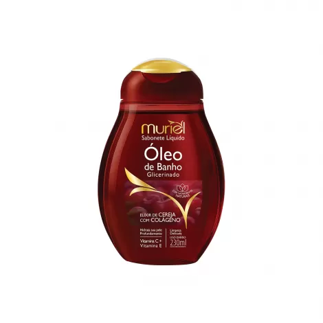 Muriel Óleo de Banho Glicerinado Elixir de Cereja 230ml hidratante nutritivo