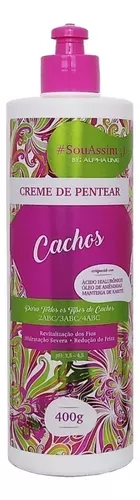 Creme de Pentear Alphaline Cachos 400g hidratante antifrizz