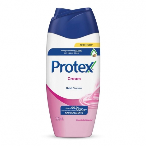 Protex Sabonete Líquido Cream 250ml hidratante antibacteriano