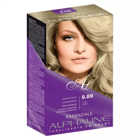 Alpha Line Kit Tonalizante 9.89 Louro Pérola 40ml hidratante nutritivo
