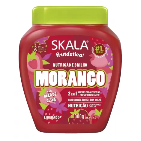 Creme de Tratamento Skala Morango 1kg hidratação nutrição