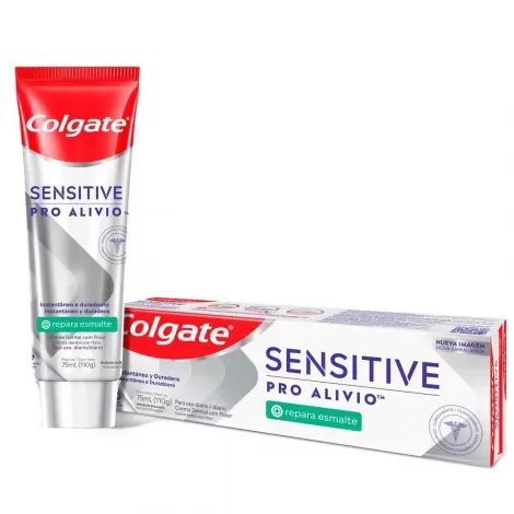 Colgate Sensitive Pró Alívio Creme Dental 110g alívio imediato anticaries hálito fresco