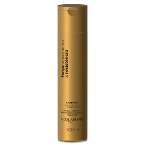 Shampoo Acquaflora 300ml fortalecimento capilar crescimento acelerado