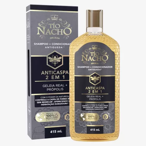 Tio Nacho Shampoo e Condicionador Anticaspa 415ml hidratante fortalecedor