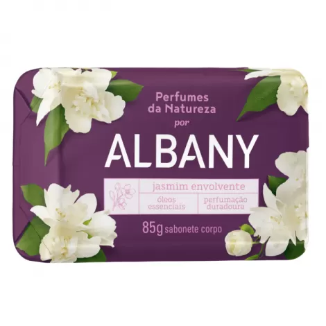 Albany Sabonete Barra Jasmin Envolvente 85g hidratante floral