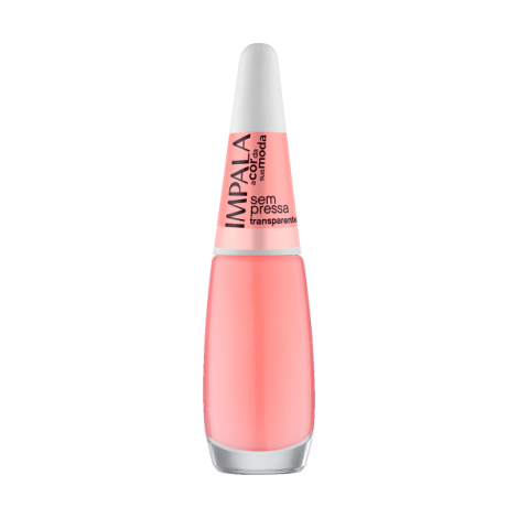 Impala Esmalte Transparente Sem Pressa 7,5ml fortalecedor secagem rápida