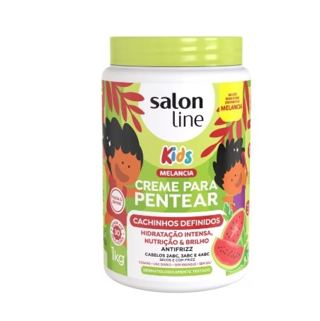 Creme para Pentear Salon Line Kids Cachinhos Definidos Melancia 1kg