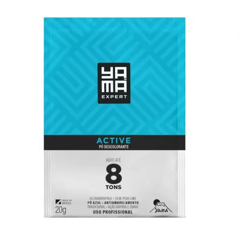 Pó Descolorante Yamá Active Tradicional 20g clareamento uniforme
