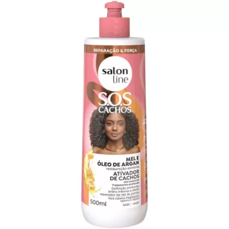 Ativador de Cachos Salon Line S.O.S Intensos 500ml hidratação definição