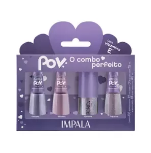 Kit Impala POV Luara – Alta Cobertura, Brilho Intenso, Vegano e Hipoalergênico