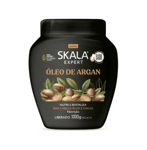 Creme de Tratamento Skala Óleo de Argan Marroquino 1kg Hidratação Reparação