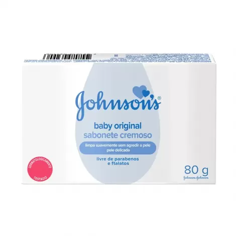 Sabonete em Barra Johnson’s Baby Pele Delicada 80g suave protetor
