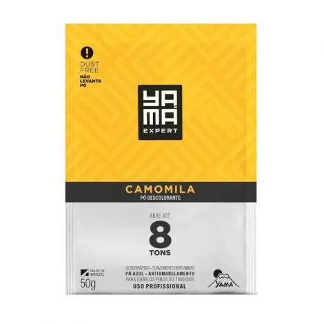 Pó Descolorante Yamá Camomila 50g brilho antiamarelamento