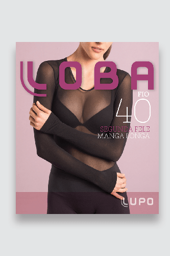 Segunda Pele Lupo Fio 40 Manga Longa GG preta conforto térmico toque suave