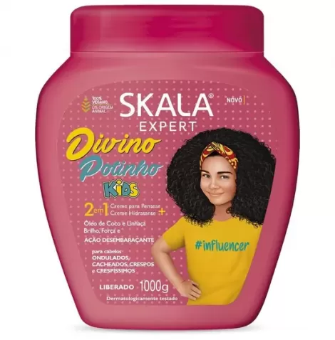 Creme de Tratamento Skala Divino Potinho Kids 1kg Hidratação Desembaraço