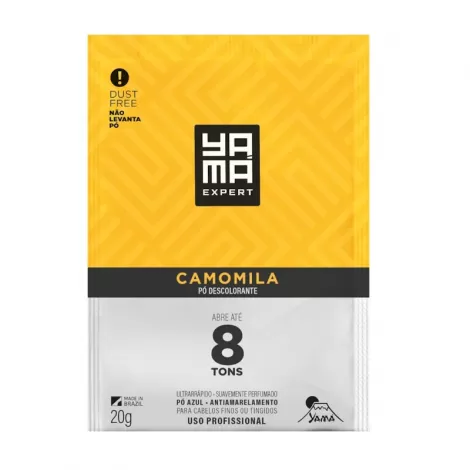 Pó Descolorante Yamá Camomila 20g brilho proteção