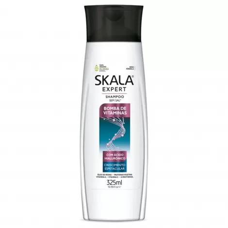 Shampoo Skala Bomba de Vitaminas 325ml hidratação brilho