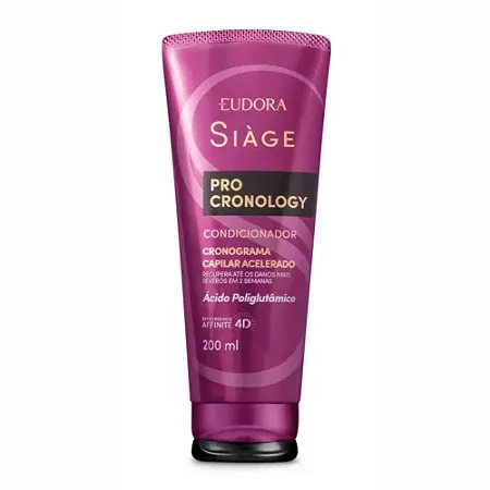 Eudora Siàge Condicionador Pro Cronology 200ml reconstrutor hidratante