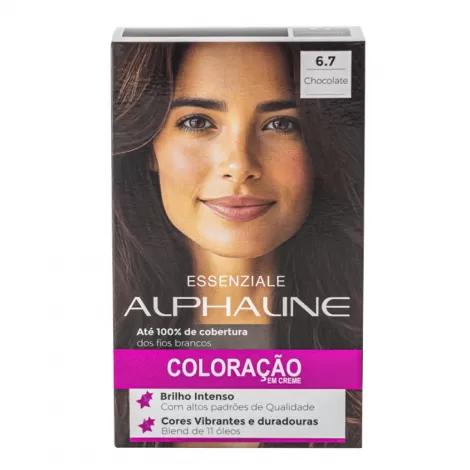 Tinta Alpha Line Essenziale 6.7  Chocolate 40ml permanente nutritiva antioxidante