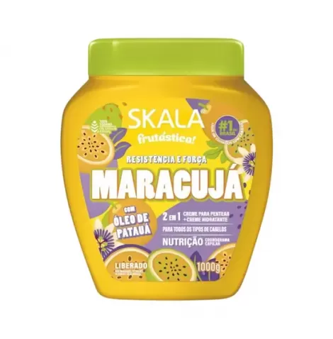 Creme Skala Maracujá Patauá 1kg nutrição brilho