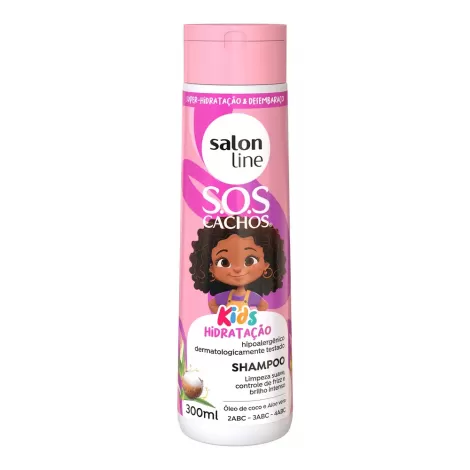 Shampoo Salon Line S.O.S Cachos Kids 300ml Hidratação Definição