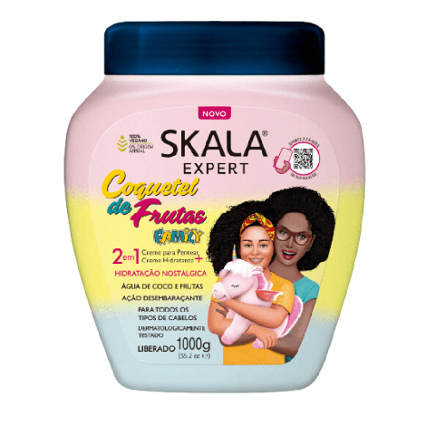 Creme de Tratamento Skala Coquetel de Frutas 1kg hidratação desembaraço