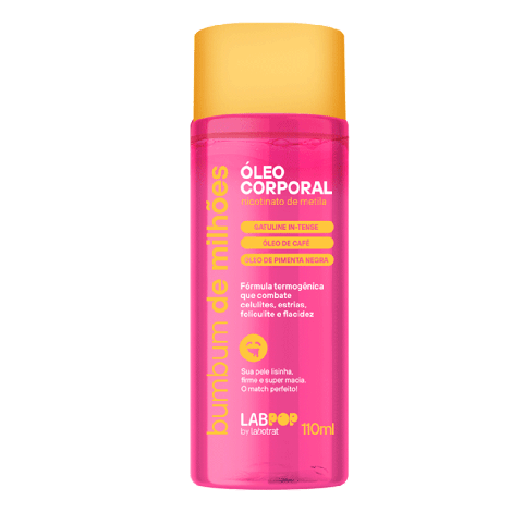 Labpop Bumbum Milhões Óleo Termo 110ml ativação circulatória firmeza hidratação