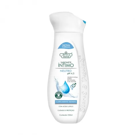 Flores & Vegetais Sabonete Íntimo Neutro 250ml suave equilibrante