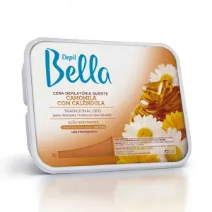 Cera Depilatória Quente Camomila com Calêndula Depil Bella 1kg calmante hidratante