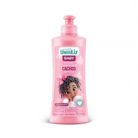Creme de Pentear Umidiliz Baby Muriel Rosa 150ml hidratação definição