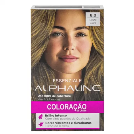 Tonalizante Alpha Line Essenziale 8.0 Louro Claro 40ml suave nutritivo antioxidante