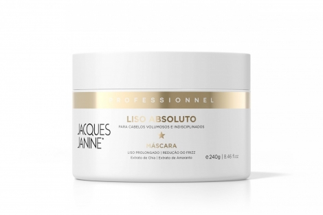 Máscara Jacques Janine Liso Absoluto 240g hidratante antifrizz
