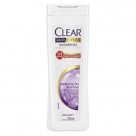 Clear Shampoo Women Anticaspa Hidratação Intensa 200ml nutritivo fortalecedor